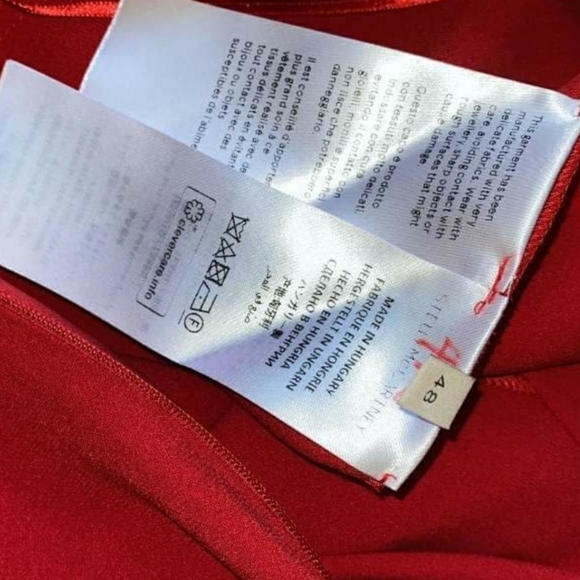 Stella Mc Cartney Paula Lace up Pleated Stretch Cr - Picture 8 of 10